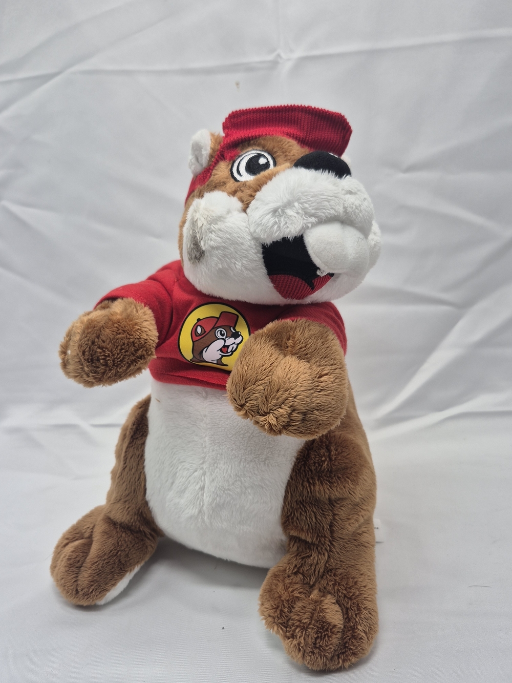 Buc-ee's Plush Beaver in Red Tee